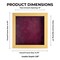 Classic Natural Wood Shadow Box Frame with Acrylic Front - Dark Red Suede Backing, 30 Sizes